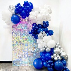 103pcs Blue White Silver Balloon Garland Kit 18/12/10/5 Inch Royal Blue and …