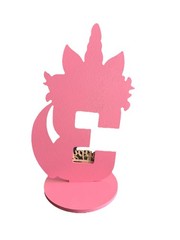 Unicorn Birthday Party Table Decoration Age 3 Pink Wood Floral Nature Theme