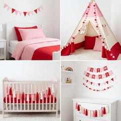 SmoothNovelty 139 Pcs Felt DIY Custom Banner Kit Include 104 Letters 18 Swall…