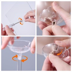 6 Pack Clear Acrylic Balloon Stand Kit, 15.75 Inch Reusable Balloon Sticks Ho…