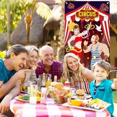 Carnival Tent Decorations Ticket photo booth props backdrop banner Theme Circus