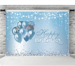 Birthday Photography Backdrop Banner Background Happy Birthday Party Decor 5x7ft
