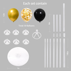 6 Set Balloon Stand Kit for Table Centerpieces with Balloon and Base Party Decor