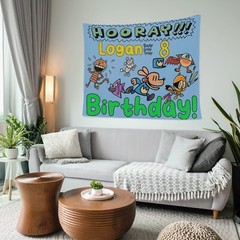 Personalize Dogman Birthday Party Banner Poster Gift, Dog Man Party Supplies