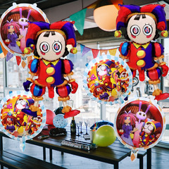 Amazing digital circus BALLOON Party Supplies birthday decoration cupcake topper