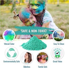 Color Blaze – 5lbs Teal Color Powder – Holi Festivals Color War Backyard Party