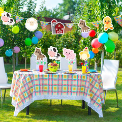 35 Pieces Farm Animal Cutouts Party Classroom Decor Baby Shower 80 Glue Dots Set
