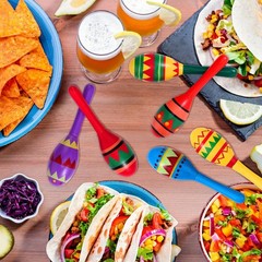 Civaner 12 Pcs Mini Fiesta Maracas for Adults Cinco De Mayo Maracas Mexican D…