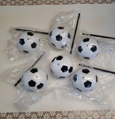 6-Pack Soccer Ball Cups with Straws & Lids – 15oz Tumblers – Party Favors