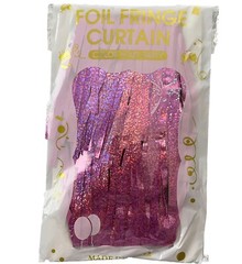 3×6.5′ Foil Pink Shimmer Curtain Birthday Graduations Celebrations Decorations