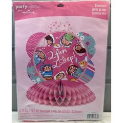 Hallmark Party Express 2 Fun 2 Sleep Centerpiece Decoration Pink 9 In Tall New