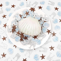 200Pcs Last Toast on the Coast Confetti Bachelorette Party Decorations, Shell St