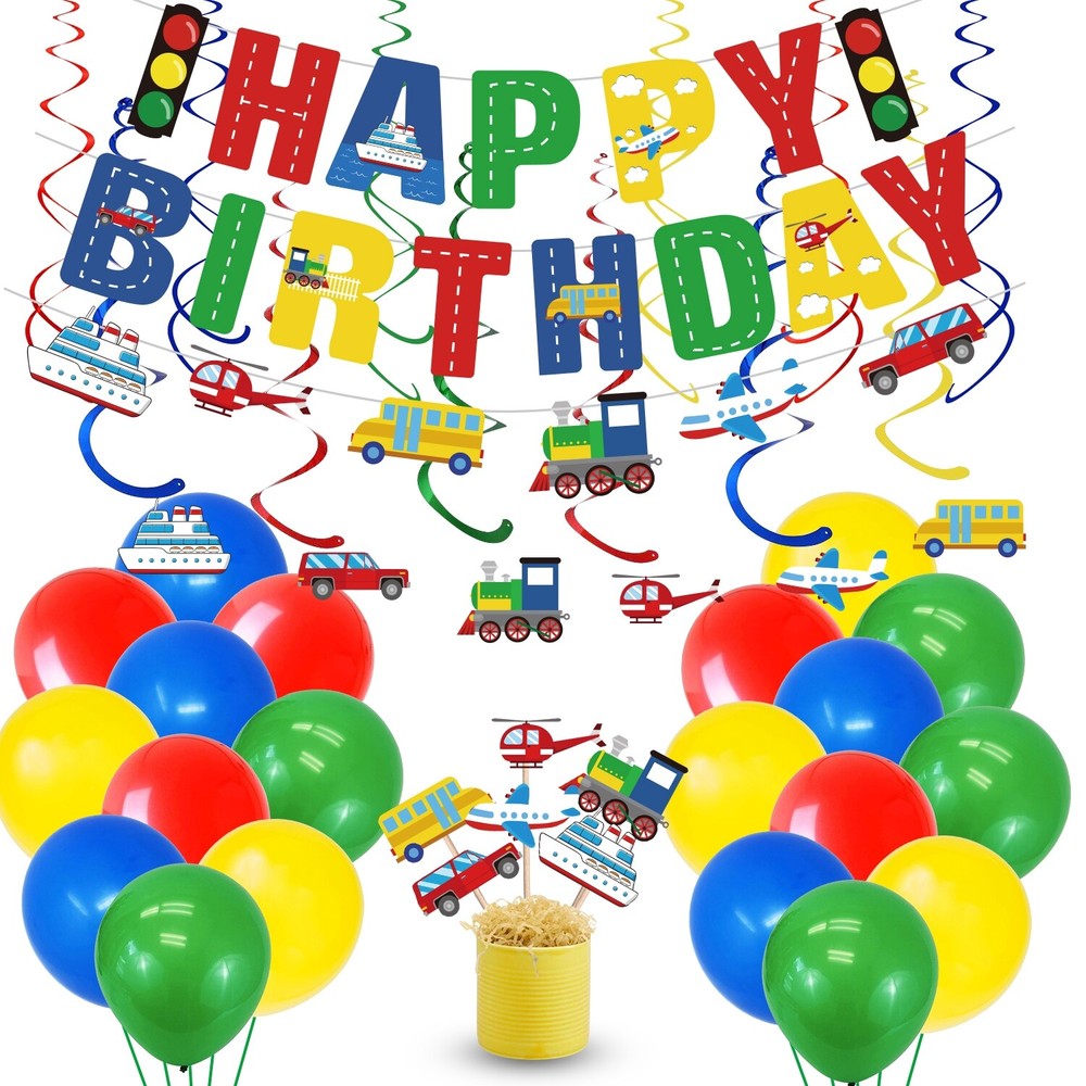 Birthday Decorations Baby Shower Unique Party Supplies Set for Kids Girls Adult