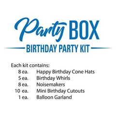 Birthday Party Kit PARTY Box 32 Pieces