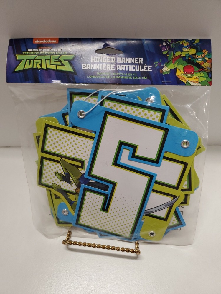Teenage Mutant Ninja Turtles SHELL-EBRATE! Birthday Banner 4.25ft Long TMNT NEW