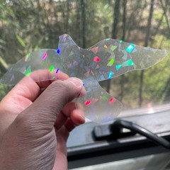 Holographic Window Decals for Bird Strikes – Glass Reminder Clear