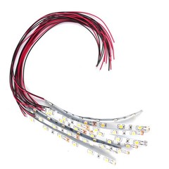 10pcs Pre Wired White Light Strip 6 LED Light Self-Adhesive Flexible 12V-18V