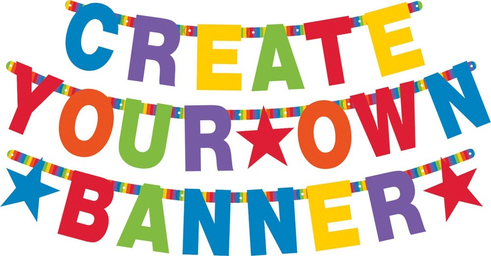 84-Piece DIY Letter Banner Multicolor One Size