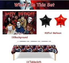 Horror Movie Party Decorations Set