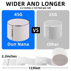 6 Rolls White Crepe Paper Streamers 738 FT Birthday Wedding Party Decor