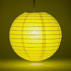 Quasimoon PaperLanternStore Decorative Paper Lantern – (10-Pack, 4-Inch, Yell…