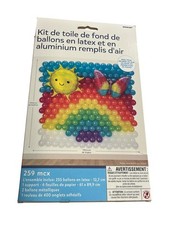 Amscan Balloon Backdrop Kit Rainbow Sun Butterfly Multicolor 259 Pcs
