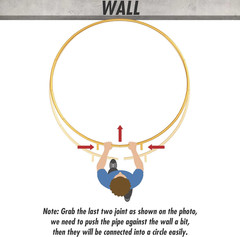7.2FT Round Balloon Arch Stand – Golden Metal Circle Frame for Events