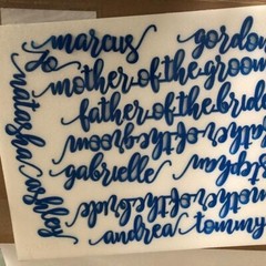 Personalized Wedding Place Cards Acrylic Table Name Calligraphy Wedding Any Font