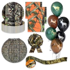Vibrant Camouflage Party Plates Set – Camo Theme Decorations