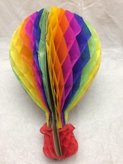 Honeycomb Hot Air Balloon Decoration Multi Colored