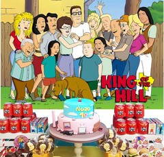 King of the Hill Party Decorations Backdrop Banner Background Vinyl