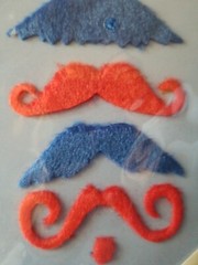 Mustache Self Adhesive ~ Stickers 5 Peices Per Package