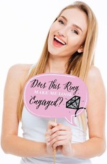 Engagement, You’re Getting Married – Engagement Photo Booth Props – Free Ship