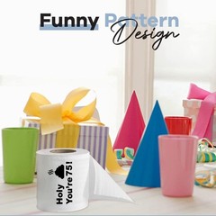 75th Birthday Toilet Paper Funny Design Gag Gift Eco-Friendly Soft