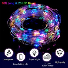 10 Pack LED Light Up BoBo Balloons 20″ Transparent Party Birthday Bubble Balloon