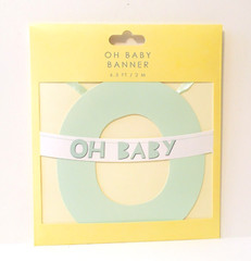 Baby Shower Banner by Table Fun – Oh Baby – 6.5 ft.