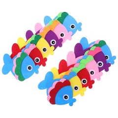 12Pcs Fish Shape Ornaments Multi Color Ocean Decor Ideal for Classroom and Store