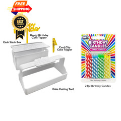 BEST PARTY EVER! Cash Stash Cake Surprise 4 inches by 3.5 inches, Multicolor