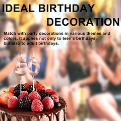 Rose Gold 50th Birthday Candles for Cake Happy 50 50th,