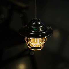 Waterproof Outdoor Tent Lantern with Adjustable Brightness and Portable Handle
