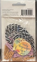 Molly & Rex Banner Kit GARLAND Clothespins Twine BUTTERFLY HOT AIR BALLOON 75578