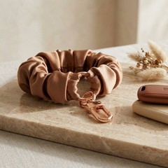 Zinc Alloy Keychain Ring with Simulated Wire Core Circumference 20CM 7.8IN
