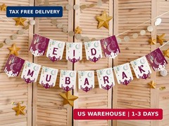 OLEEK eid mubarak banner- eid decorations for home 2026 – eid mubarak decoration