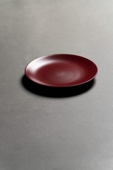 10 Strawberry Street Wazee Matte 8.25″ Coupe Salad Plate, Red