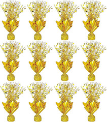 12 Pack Metallic Foil Spray Centerpiece Glitter Gold Star Table Decoration Party