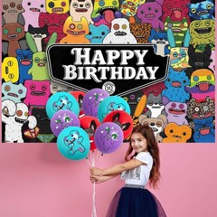 Fuggler Party Supplies Set Balloons Cake Toppers Banner Birthday Decor Gift