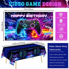 Video Game Birthday Decorations – Game Birthday Party Decorations Includes Ba