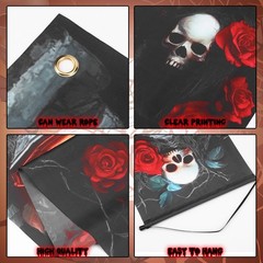 3 Pcs Halloween Cemetery Archway Halloween Cemetery Banners Gothic Outdoor Ba…