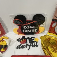 Mickey Mouse Oh Twodles Decoration Set For A First (one) Birthday Themed Party