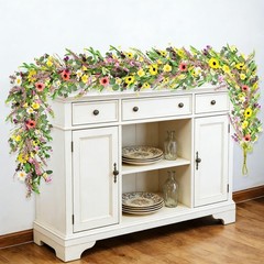 6.5 Ft Spring Summer Flower Vine Garlands Artificial Wildflower Wisteria Lave…